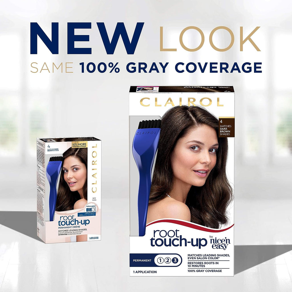 Clairol Root Touch-Up by Nice'n Easy Permanent Hair Dye, 6G Light Golden Brown Hair Color, Pack of 2