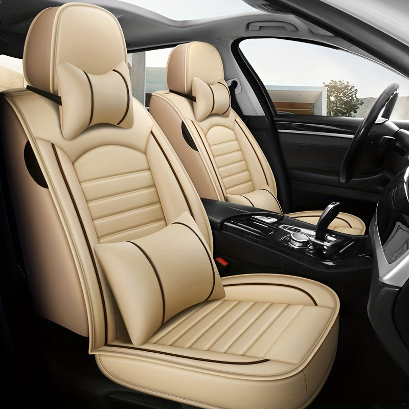 5 Seats Car Seat Cover Set, Four Seasons Universal Front Seat Cushion Car Seat Protector Car Seat Pad Cushion For Car Accessories