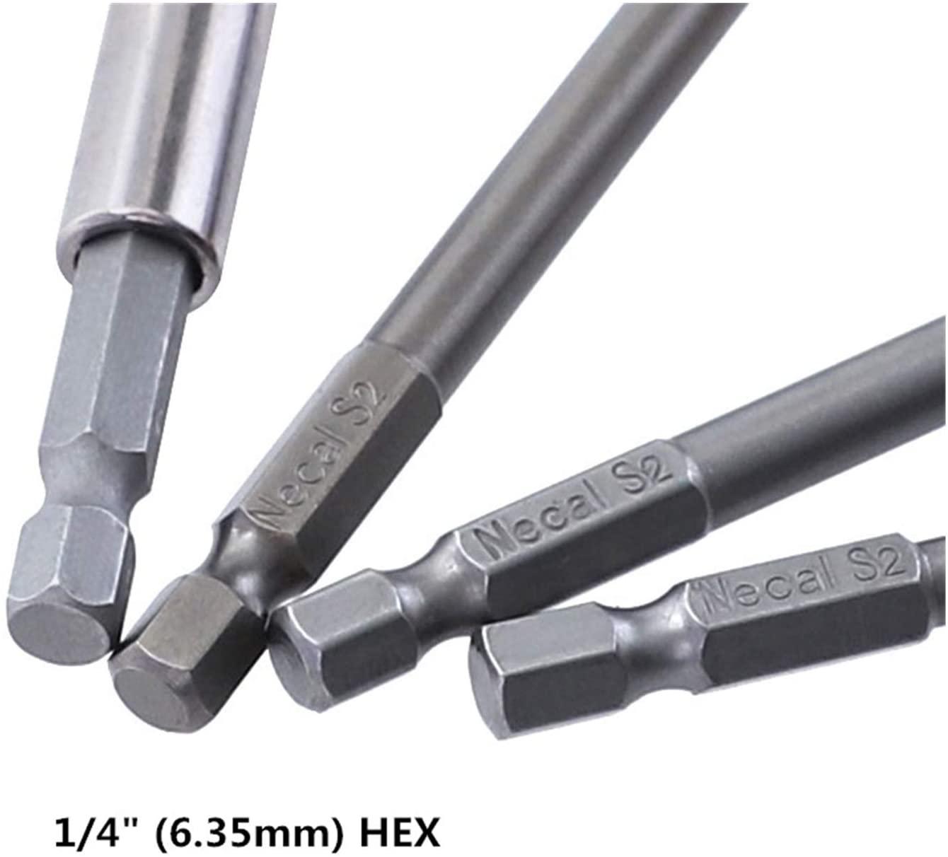 XFXCH 12PCS 1/4 Hexagon 50 75 100mm S2 Alloy Screwdriver Bit Magnetic Set PH Electric Screwdriver Bit Socket Tool Set Screwdriver set (Color : 18)
