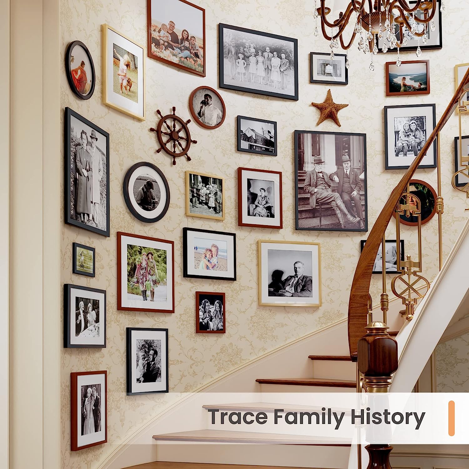 upsimples 8x10 Picture Frame Set of 5,Display Pictures 5x7 with Mat or 8x10 Without Mat,Wall Gallery Photo Frames, White