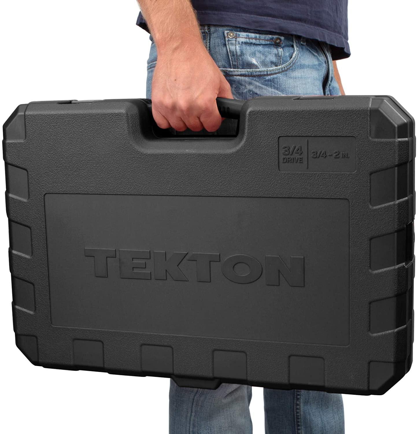 TEKTON 3/4 Inch Drive 12-Point Socket &amp; Ratchet Set, 25-Piece (3/4-2 in.) | SKT35105