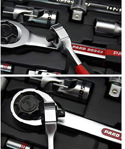 Peixiang Sturdy Repair Wrench 46Pcs 1/4inch Car Repair Socket Tools Set Spanner Ratchet Wrench Kit Hand Tools Safety