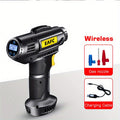 Portable Air Compressor: 150PSI Cordless Car Tire Inflator Pump With Pressure Gau&amp; Light - Perfect For Cars, Motorcycles &amp; Bicycles!