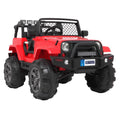 UBesGoo 12V Kids Battery Powered Electric Red 4-Wheeler Ride-On Car with LED Headlights, Music, Remote Control - Red