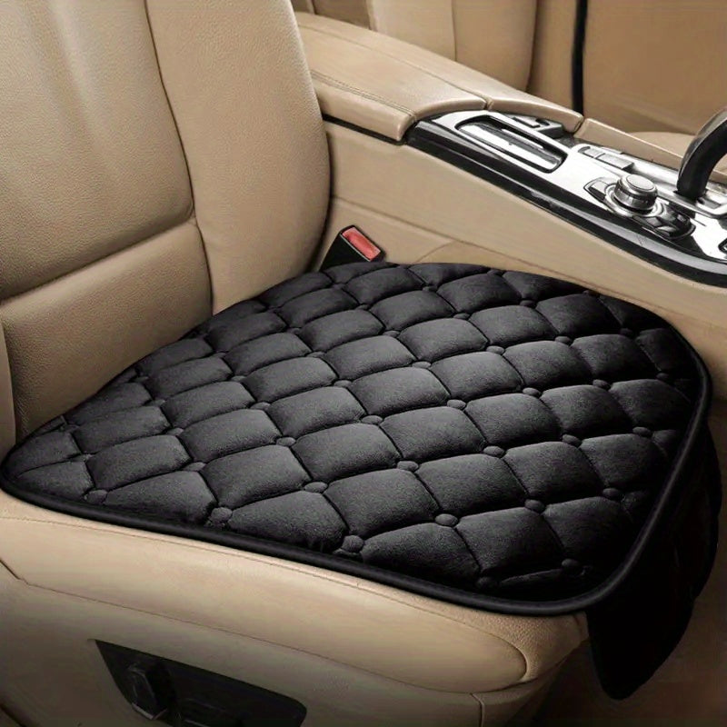 1pc / 3 Pcs Car Seat Cushion, Non-Slip Rubber Bottom With StoraPouch,Premium Comfort Memory Silk Cotton, Car Seat Pad Universal