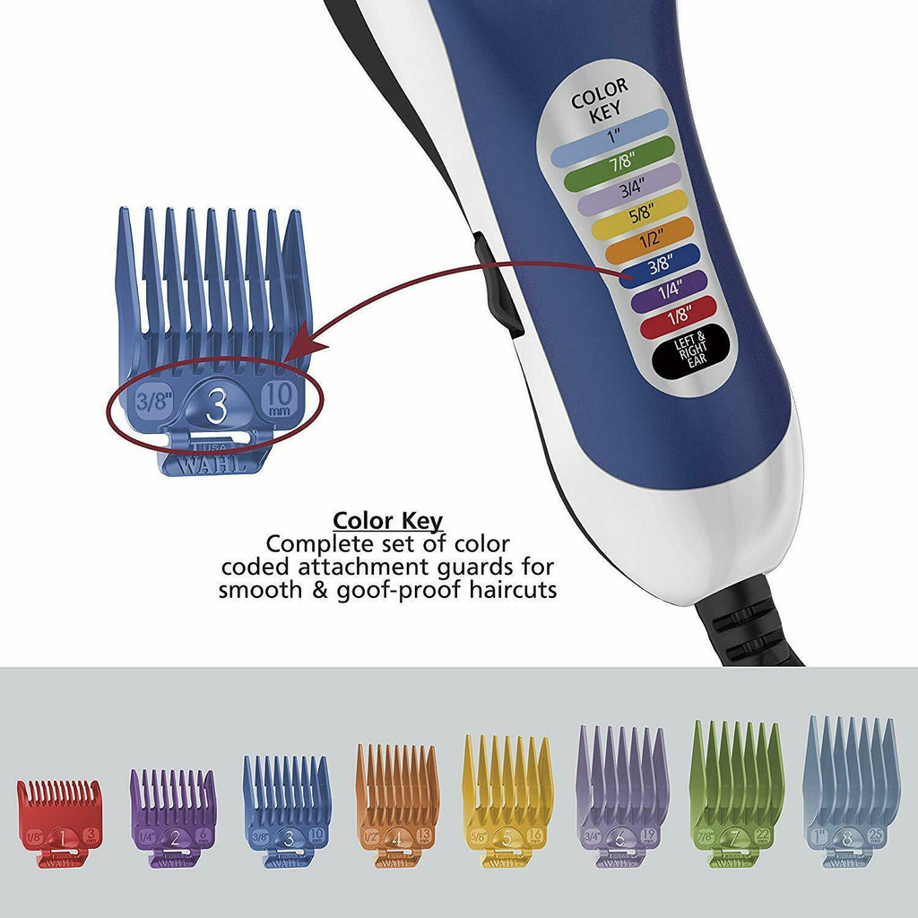 WAHL PRO CLIPPER Barber Haircut Color Trimmer Men Professional Hair Cutting Kit
