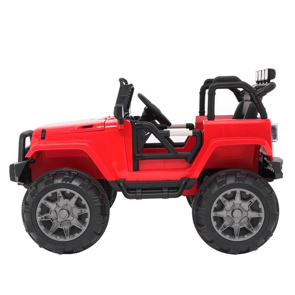 Zimtown 12V Ride On Car Kids Electric Battry Powered w/ Remote Control, 3 Speeds, LED Lights, MP3 - Red