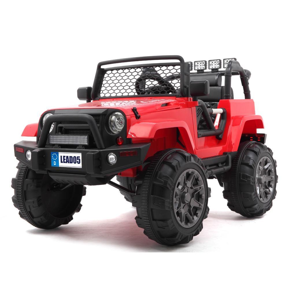 Zimtown 12V Ride On Car Kids Electric Battry Powered w/ Remote Control, 3 Speeds, LED Lights, MP3 - Red