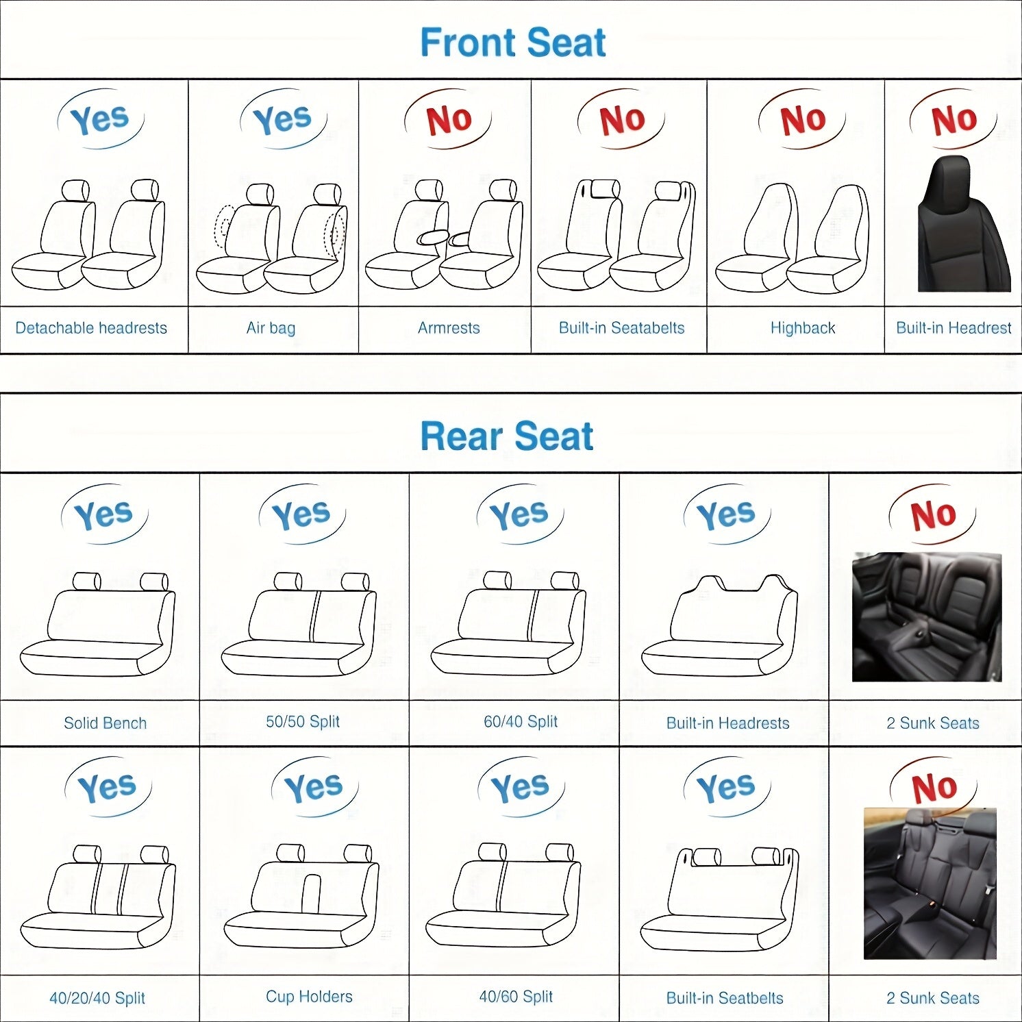 5-seat All-inclusive Car Seat Cover PU Leather Four Seasons Universal Car Seat Protector Compatible With Five-seat Car Pickup Truck SUV Off-road