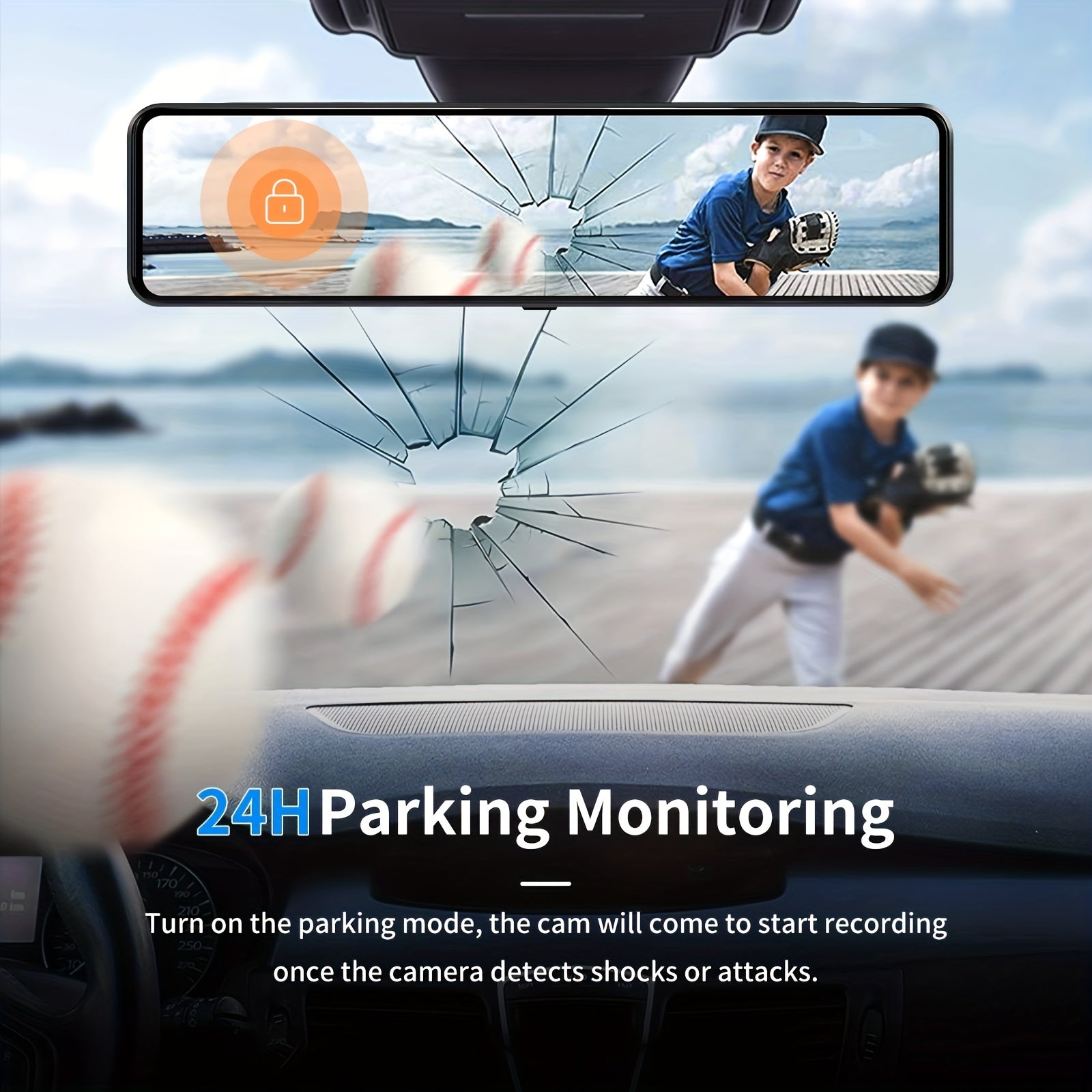 4K Mirror Dash Cam Front And Rear, Rearview Mirror Camera For Cars &amp; Trucks With 11" IPS Touch Screen, Backup Camera With Type-C, Starvis Sensor