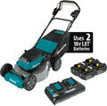 Makita XML08PT1 18V X2 (36V) LXT Lithium‑Ion Brushless Cordless 21" Self Propelled Lawn Mower Kit with 4 Batteries (5.0Ah)