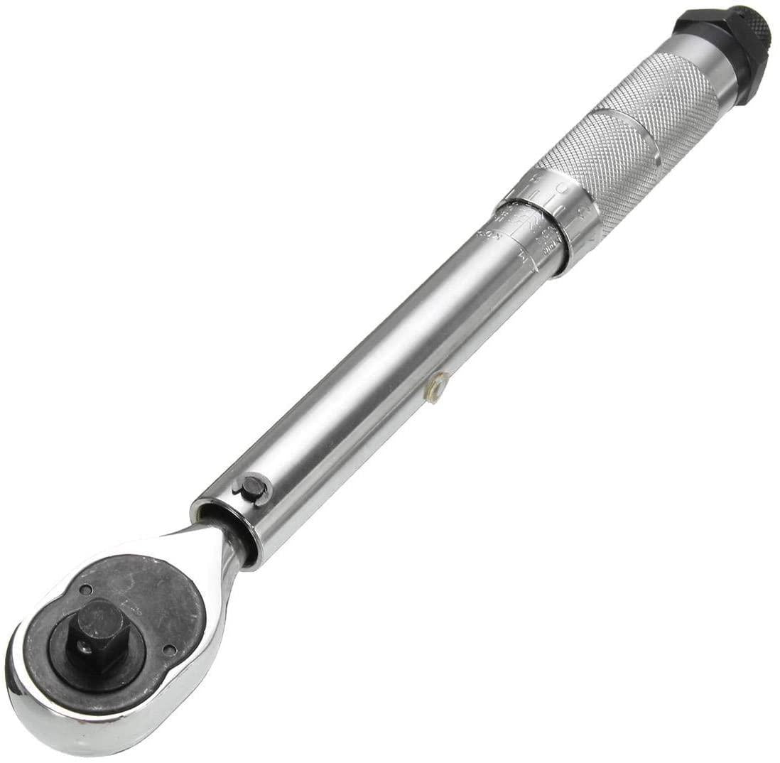GJNVBDZSF Repair Kit Hand Tools 3/8inch Preset Adjustable Torque Wrench Molybdenum Steel Polished Chrome