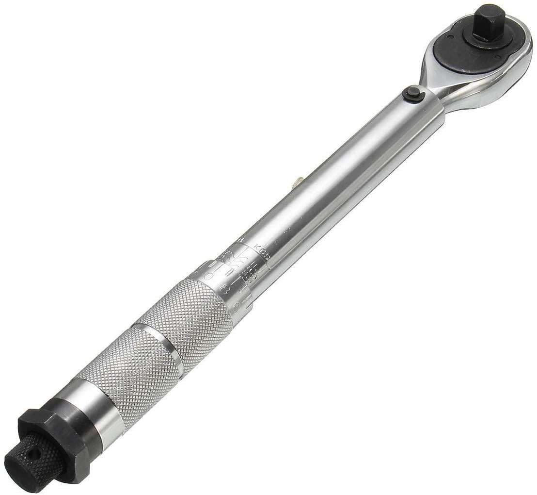 GJNVBDZSF Repair Kit Hand Tools 3/8inch Preset Adjustable Torque Wrench Molybdenum Steel Polished Chrome