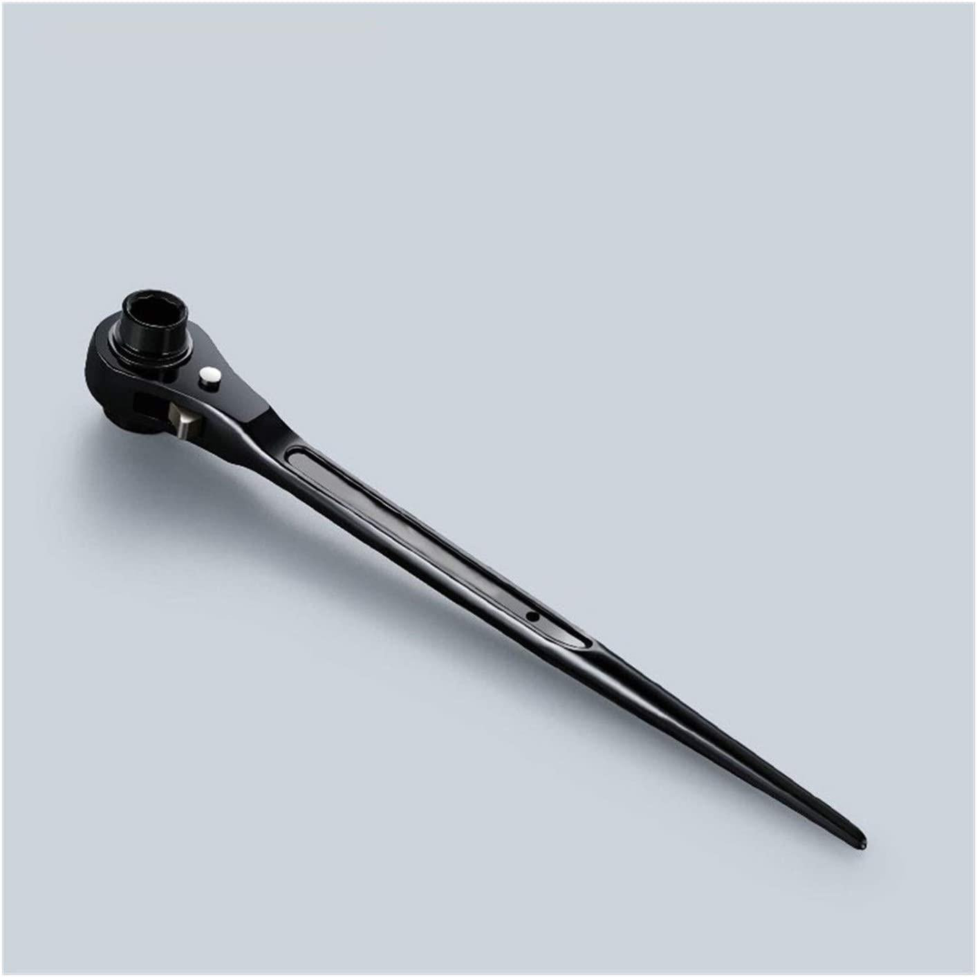 Wrench Metric Wrench Set LarMetric Wrench Set Ratchet Wrench with Pointed Tail Universal Head Wrench Sharp End Socket Wrench Adjustable Socket Adapter Hand Tools (Color : 32 34MM)