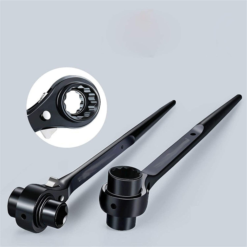 Wrench Allen Wrench Set hex Key Allen Wrench Set Ratchet Wrench with Pointed Tail Universal Head Wrench Sharp End Socket Wrench Adjustable Socket Adapter Hand Tools (Color : 32 34MM)