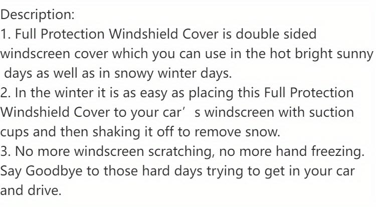 Foldable Car Windshield Cover - Protect Your Car From Snow, Sun, And Rain - Easy To Install And Remove