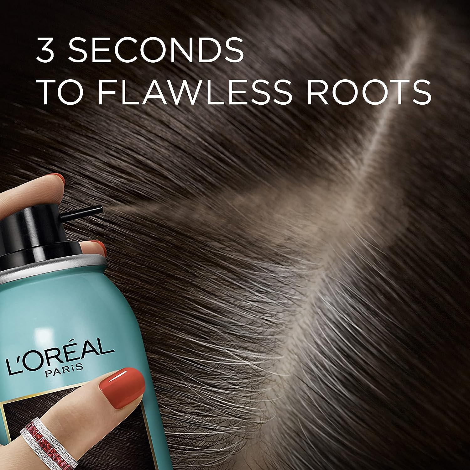 L'Oreal Paris Magic Root Cover Up Gray Concealer Spray Dark Brown 2 oz.