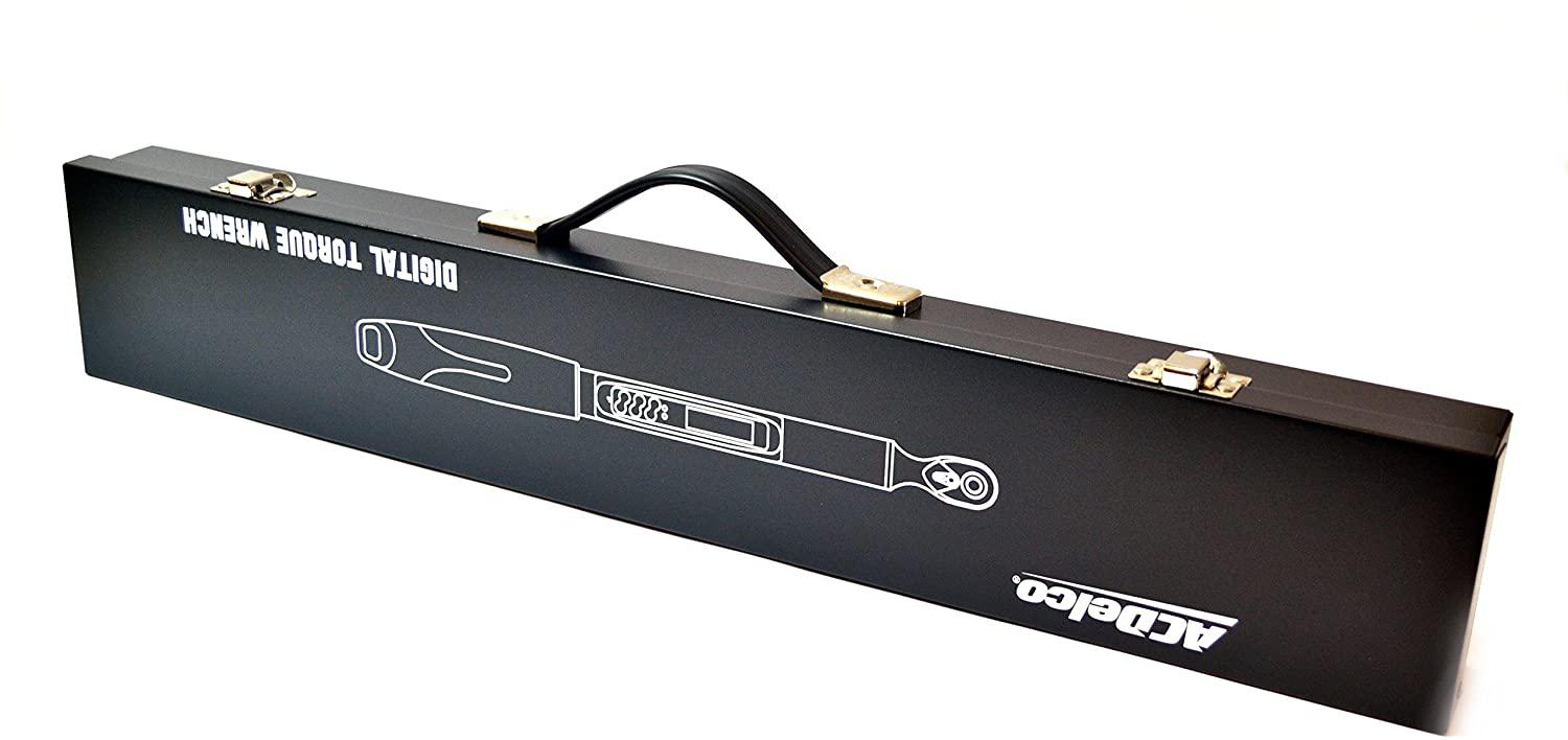 ACDelco Tools 1/2” (Inch) Compact Interchangeable Digital Torque Wrench, Measures 14.8 – 147.5'-LBS. Ranof Torque, 22” Length, Lcd Display, Audible Notification Buzzer, LED Light ARM329-4I