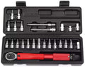 Singlin58 Tool Hand Tools 25Pcs Bicycle Bike Torque Wrench 1/4 Inch Torque Wrench Socket Set Kit 2-24Nm Bike