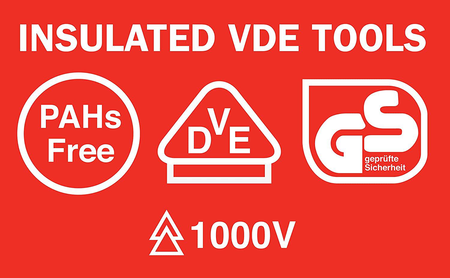 66100 18Piece 1/4" Drive VDE Insulated Socket Set