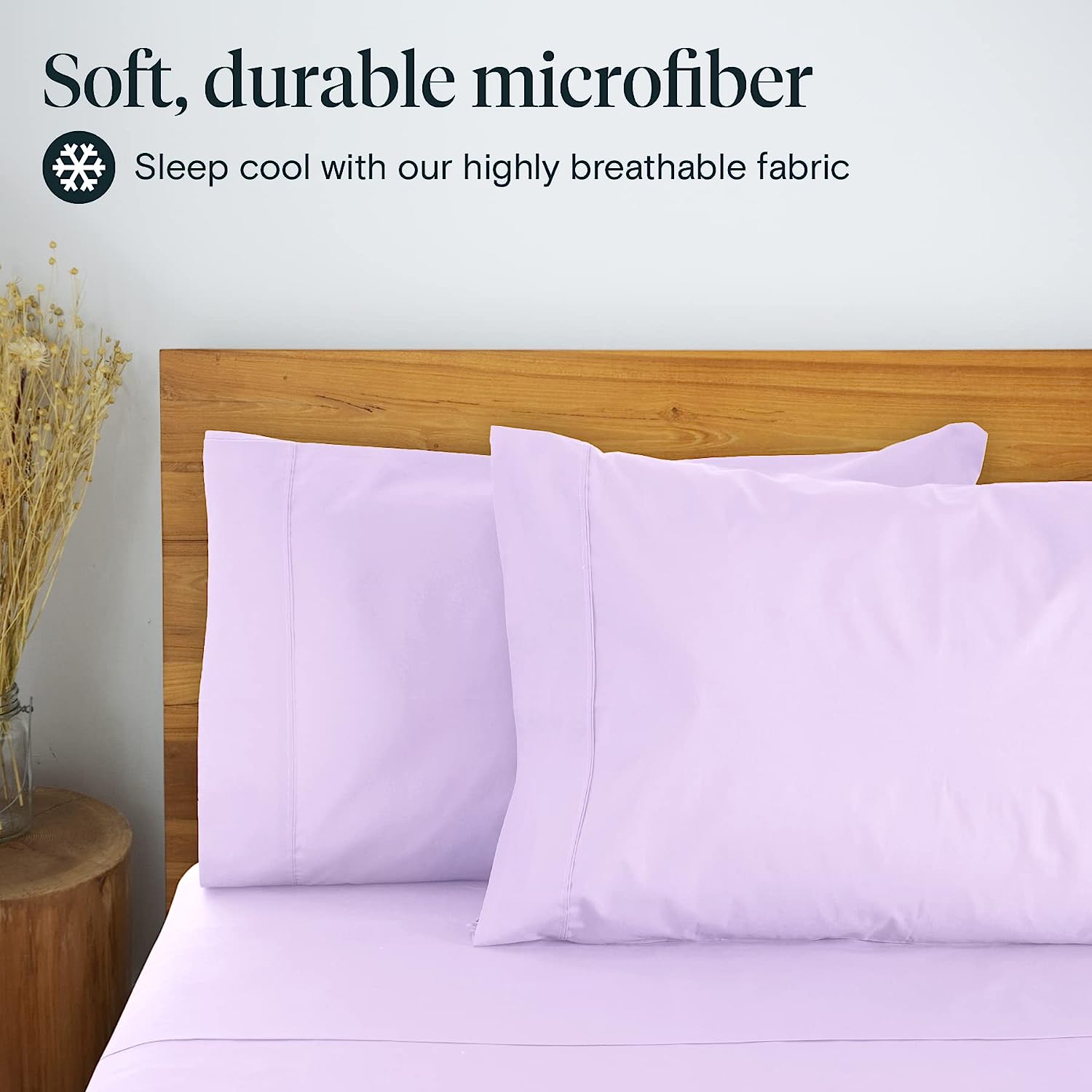LuxClub 6 PC Queen Sheet Set Bamboo Sheets Deep Pockets 18" Eco Friendly Wrinkle Free Cooling Sheets Machine Washable Hotel Bedding Silky Soft - Periwinkle Queen