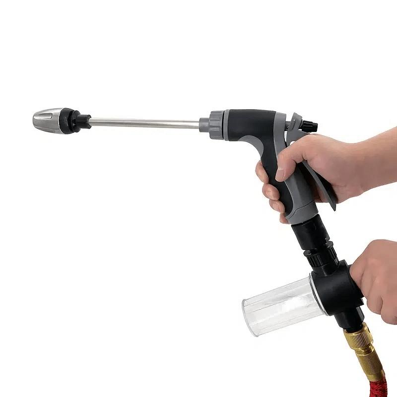 1pc Portable High Pressure Water Gun, Car Washer Garden Watering Hose Water Spray Foam Nozzle For Cars, Home, Garden Use