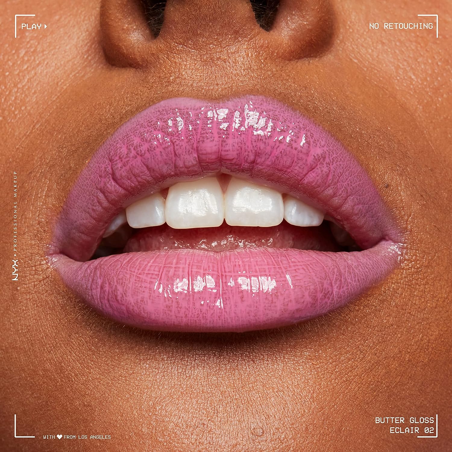 NYX PROFESSIONAL MAKEUP Butter Gloss, Non-Sticky Lip Gloss - Eclair (Pink)