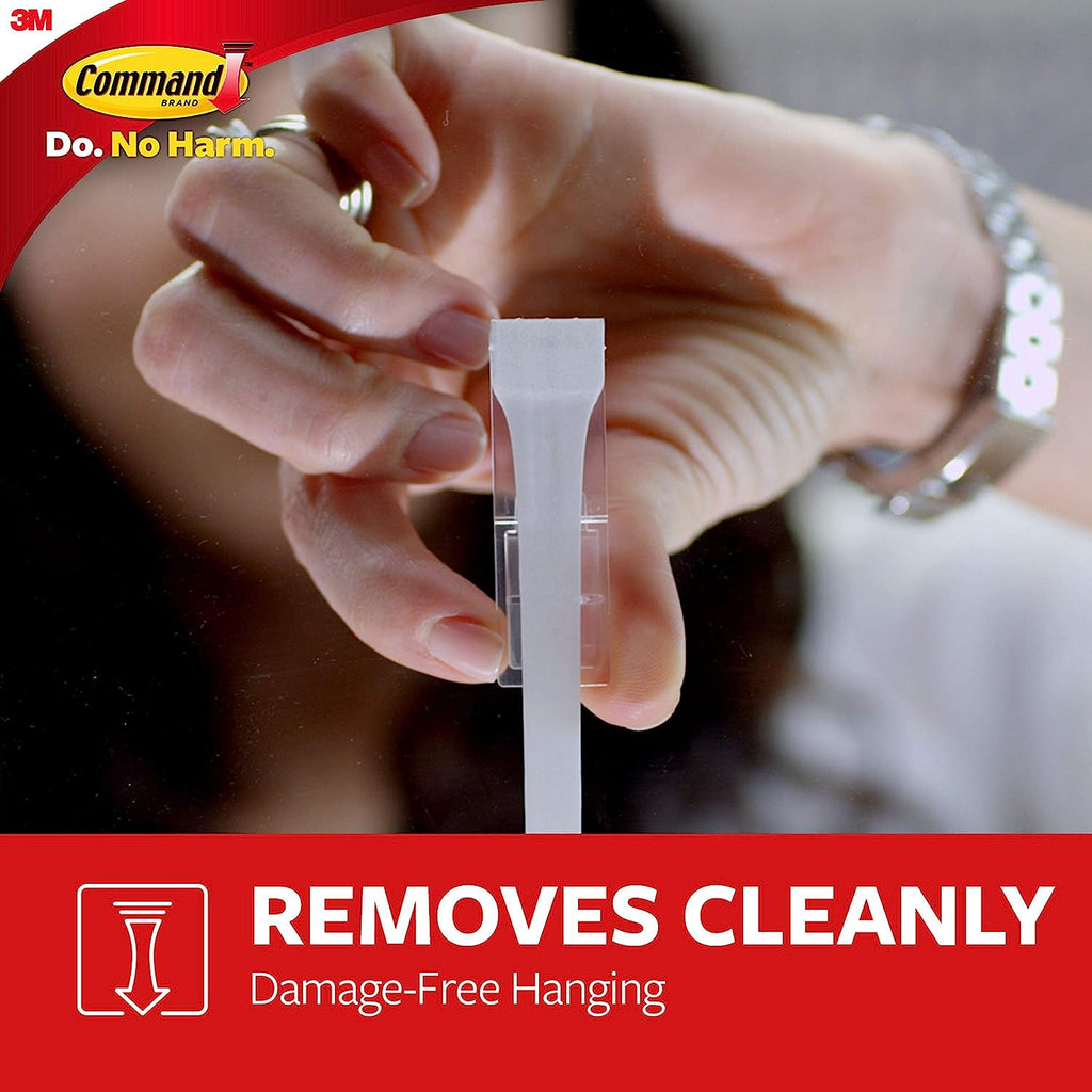 Command Large Utility Hooks, Damage Free Hanging Wall Hooks with Adhesive Strips, No Tools Wall Hooks for Hanging Decorations in Living Spaces, 14 White Hooks and 16 Command Strips