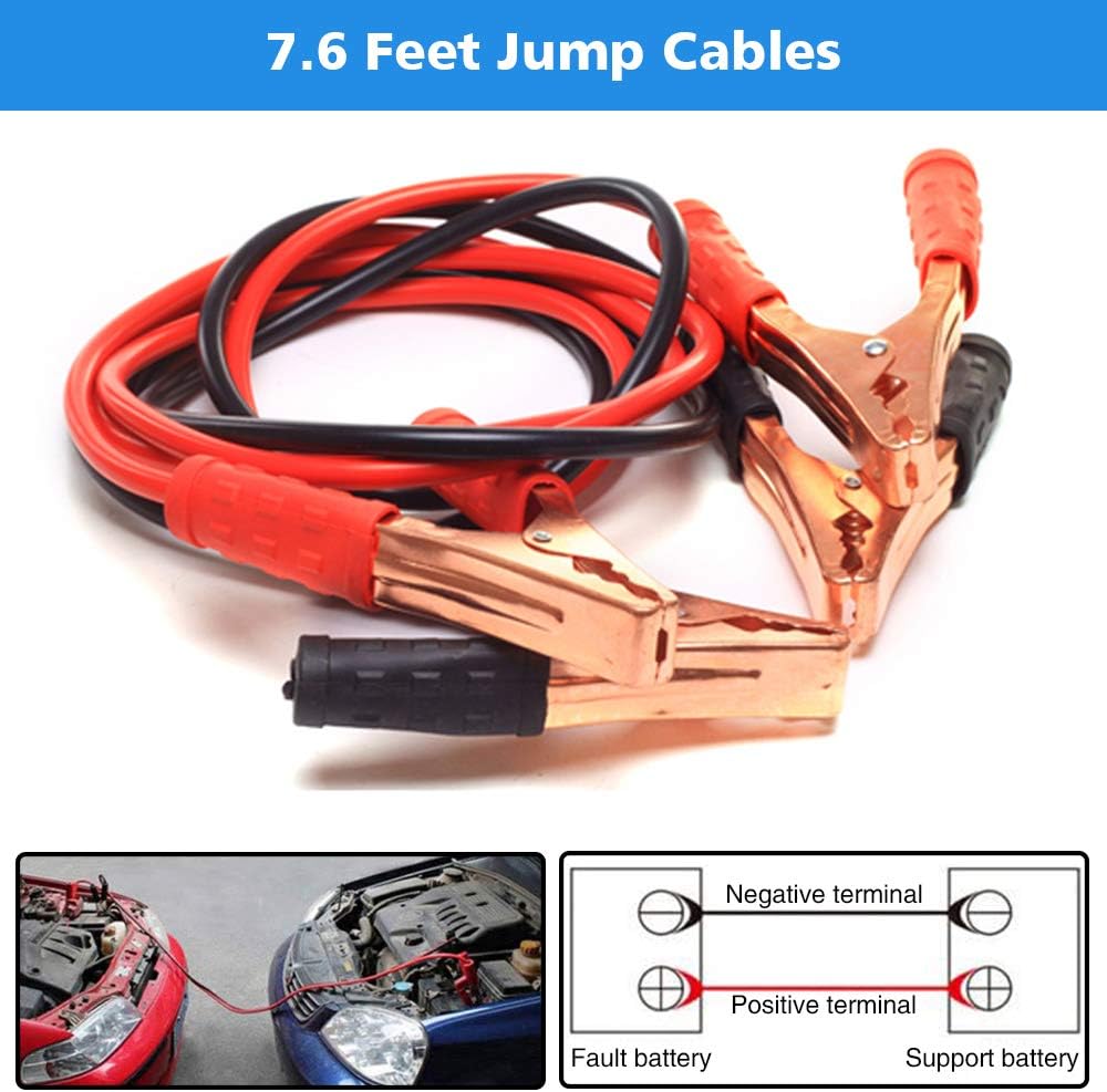 STDY Car Roadside Emergency Kit, Auto Vehicle Truck Safety Kit - with Jumper Cables, Car Repair Tool Set, Tow Rope, Reflective Triangle, etc