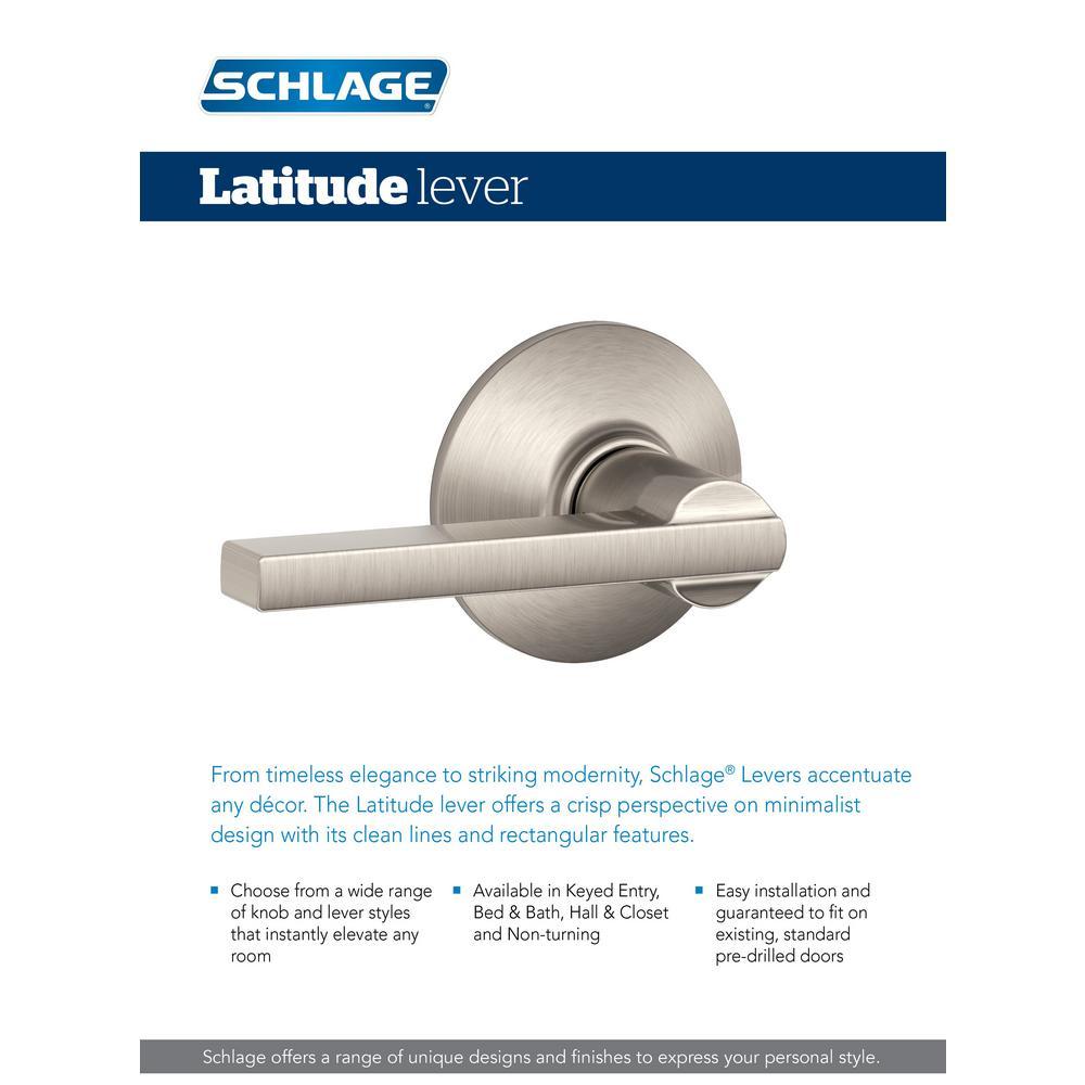 Latitude Satin Nickel Dummy Door Lever