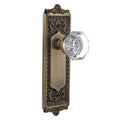Egg and Dart Plate 2-3/8 in. Backset Antique Brass PassaHall/Closet Waldorf Door Knob