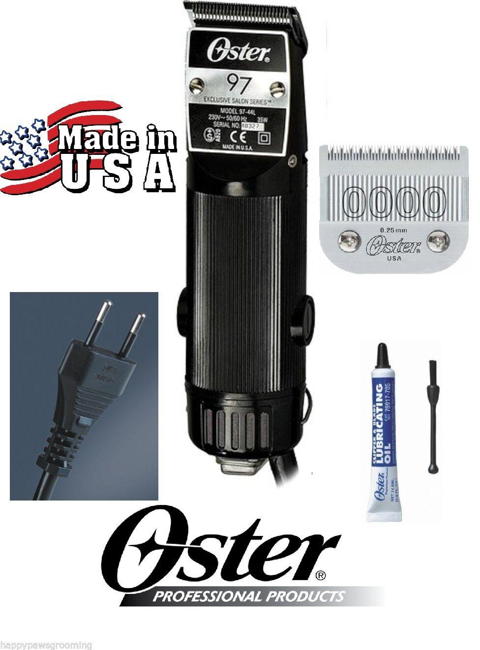 Oster PRO Hair Stylist Barber A5 220-240 Volt Classic 97 (76) Clipper&0000 Blade