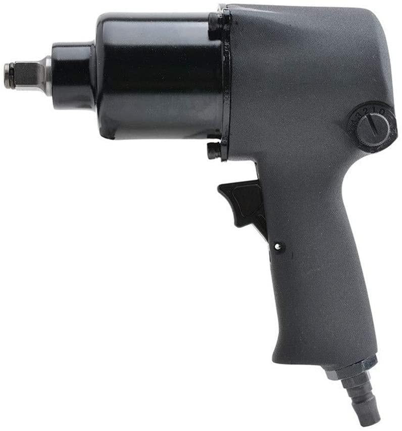 Sturdy Portable Practica Pneumatic Handheld 1/2 Double Hammer Type Air Wrench, Powerful Industrial Grade Air Wrench Hand Tools Industrial Safety