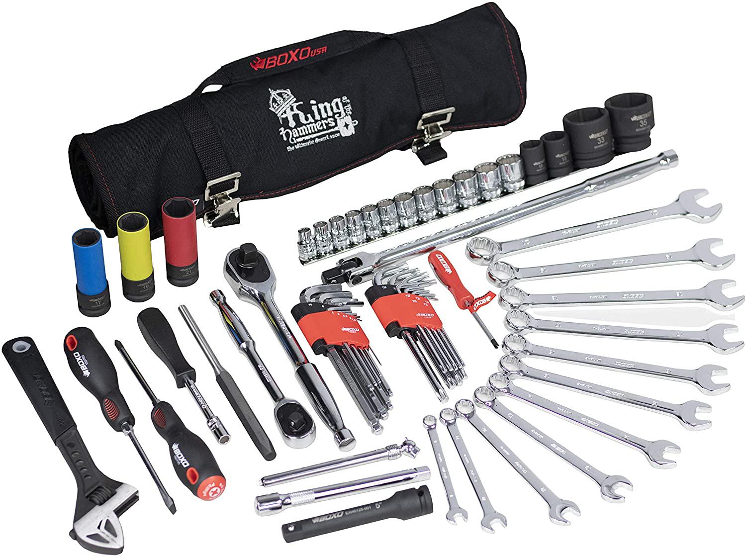 BOXO USA Heavy Duty Off-Road KOH Tool Bag &amp; 80 Piece Tool Set PA917