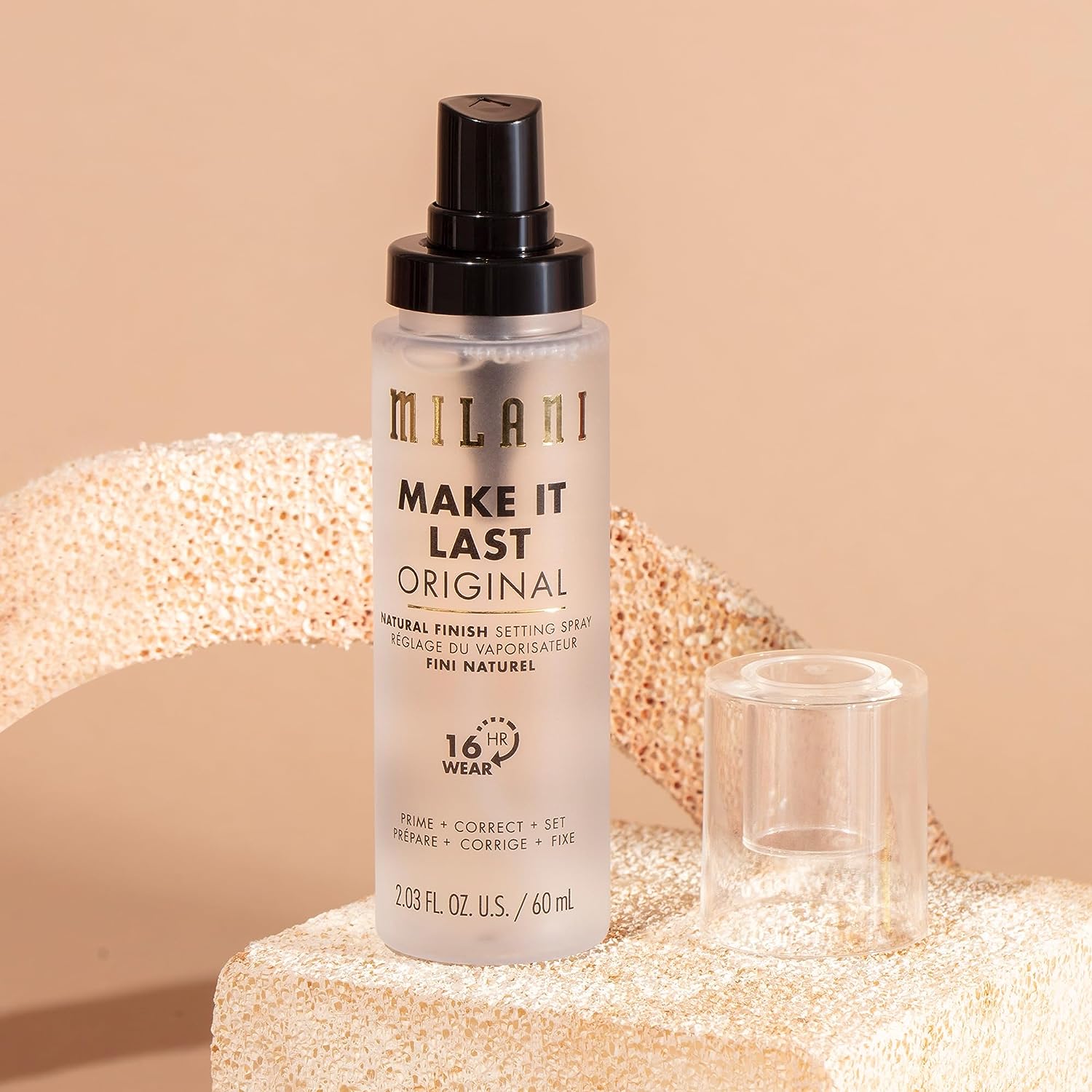 Milani Make It Last 3-in-1 Setting Spray and Primer- Prime + Correct + Set (2.03 Fl. Oz.) Makeup Finishing Spray and Primer - Long Lasting