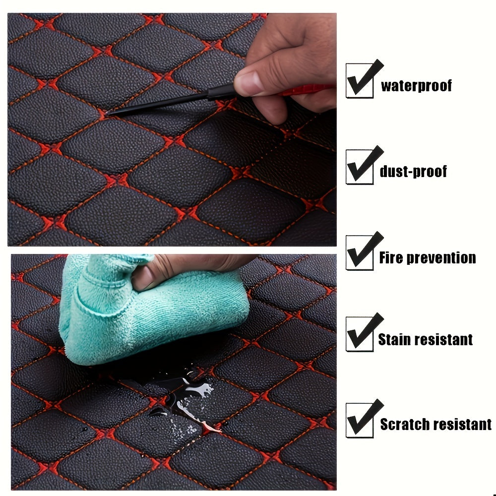5pcs Car Floor Mats Universal Waterproof Front Rear Full Set Auto Rugs Leather Car Carpet Accessories