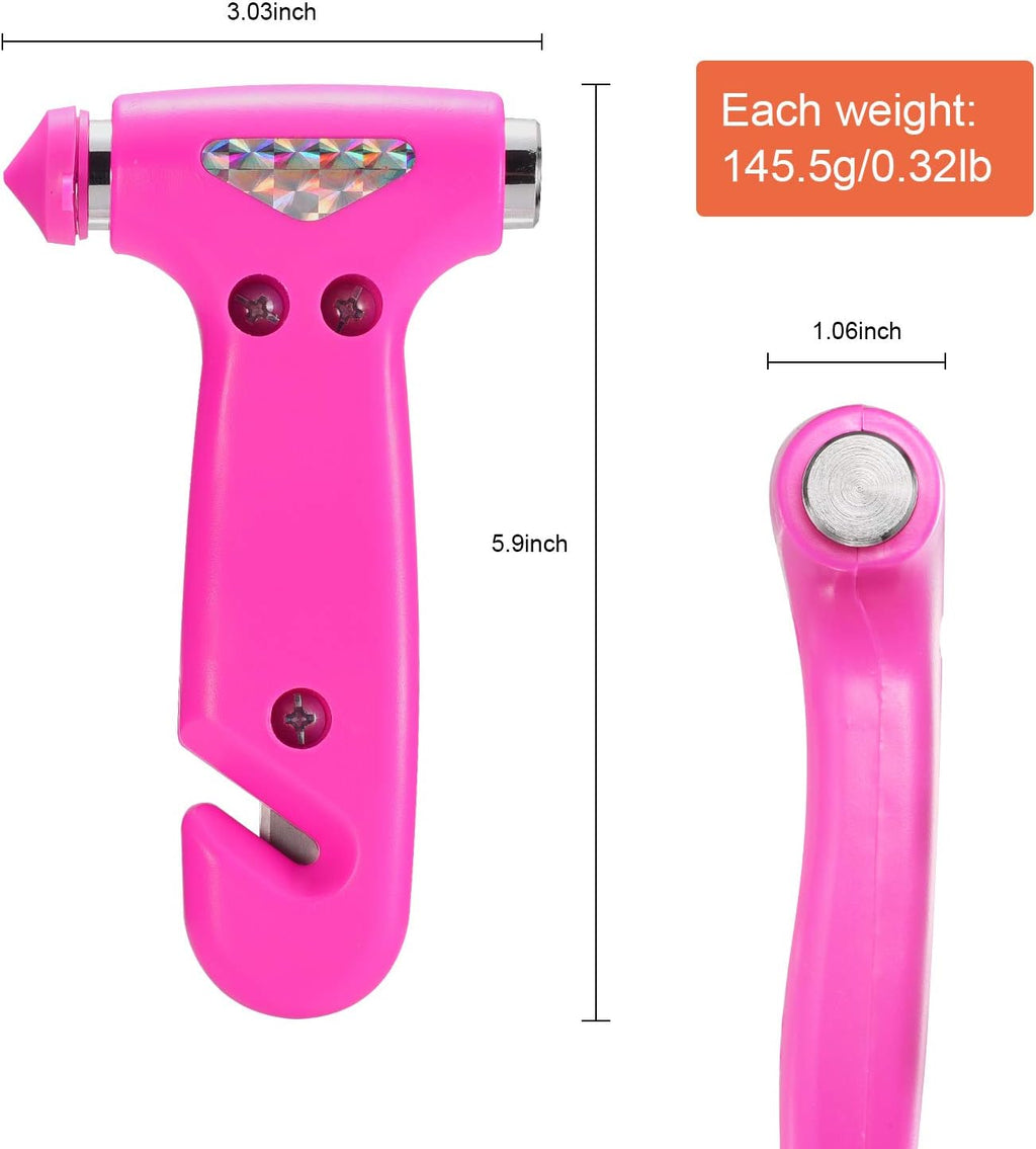 THINKWORK Car Safety Hammer Gift for Women, Three-in-One Tool with Window Breaker and Seat Belt Cutter, Safety Emergency Car Escape Tool for Family, Children.